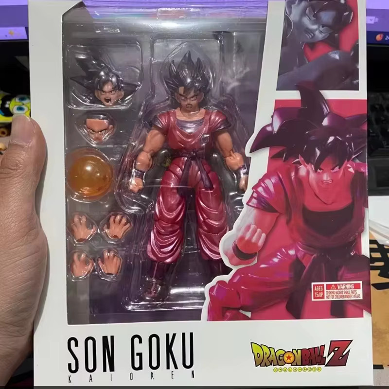 Bandai Dragon Ball Super Saiyan FullPower Goku Frieza Actionfiguren, mit beweglichen Gelenken und austauschbaren Köpfen, ab 14 Jahren - Bild 1