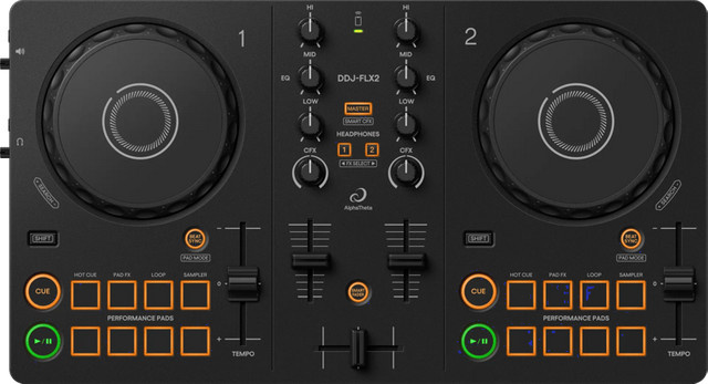 AlphaTheta DDJ-FLX2 DJ-Controller in Schwarz - Bild 1