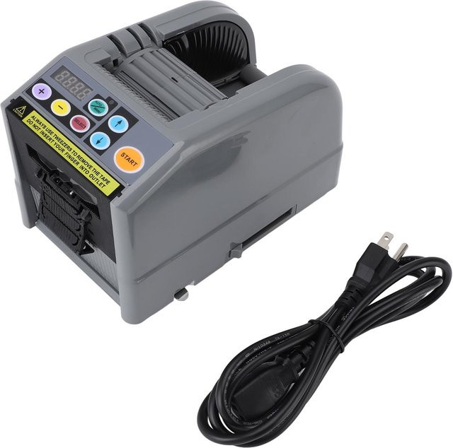 Aimo Automatischer Klebebandabroller Elektrische Bandklebeband-Schneidemaschine mit LED-Anzeige 25W in Schwarz und Grau - Bild 1