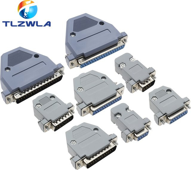 5er Set DB9 Adapter Stecker und Buchsen für RS232 serielle COM Anschlüsse in Grau - Bild 1