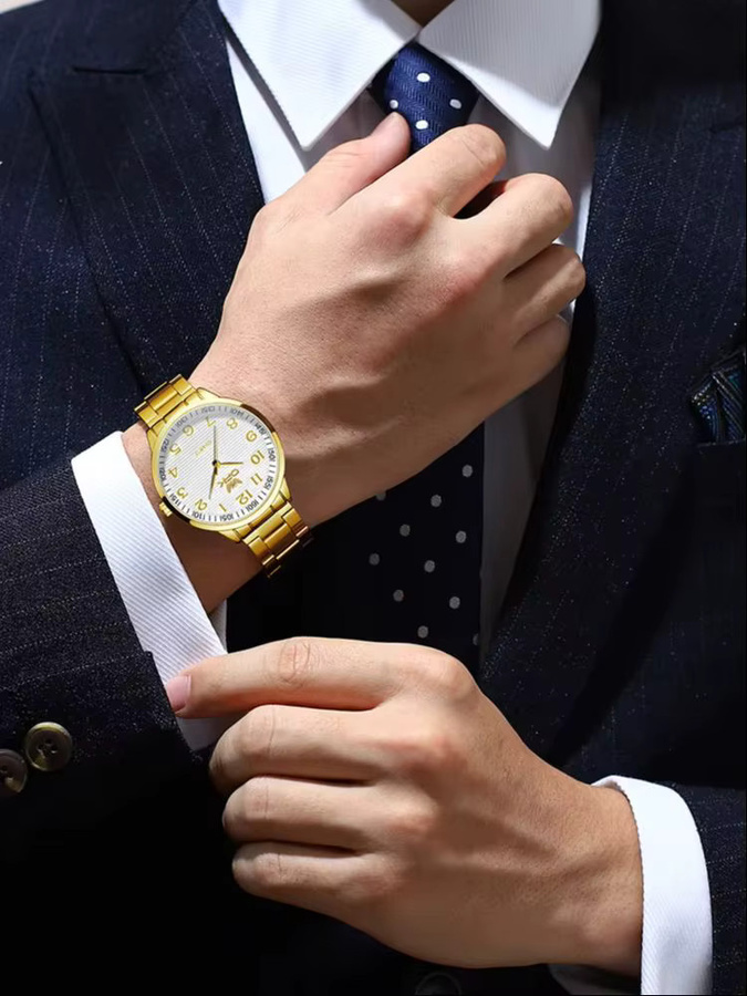 OPK Armbanduhr Quarz, Edelstahl, Digitaluhr, Herren - Bild 7