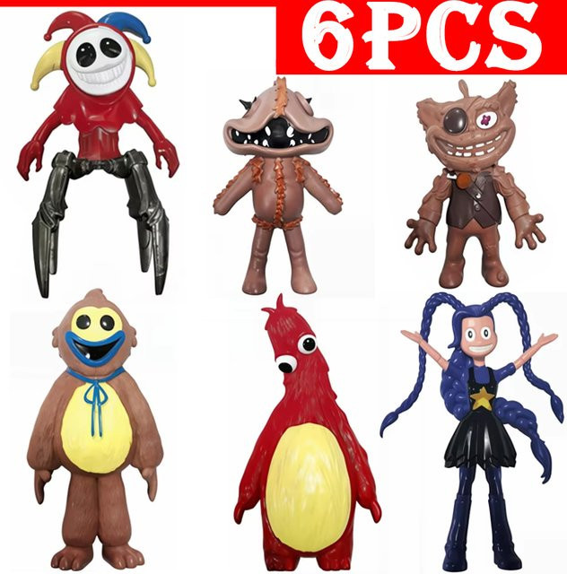 Bandai Anime-Prototyp Giblet Chum Chompkins Horror-Spiel, 6-teiliges Set, PVC-Modell, Kunststoff - Bild 1