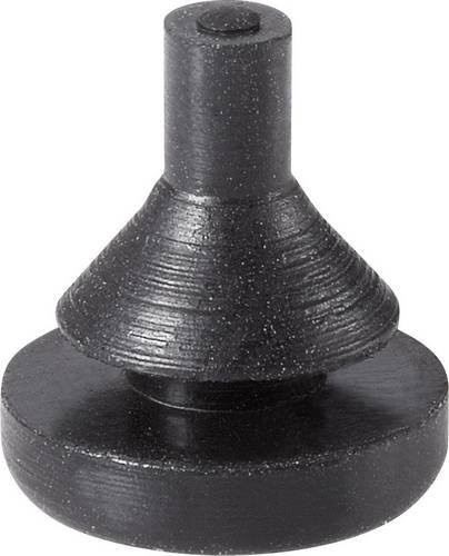 PB Fastener 1287-01 Einrastpuffer Schwarz aus Kunststoff, Durchmesser: 7,8 mm, Höhe: 8,8 mm - Bild 1