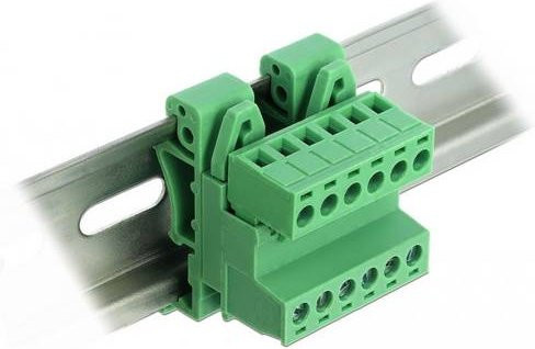 Delock 66080 Netzwerkmodul mit Schraubbefestigung unbestückt in Grün - Bild 1