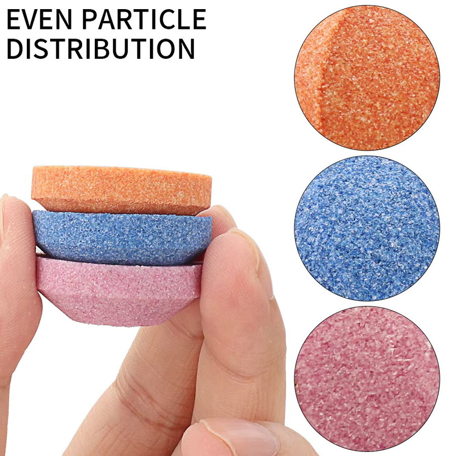 9er Set SI FANG Schleifscheiben in Schüsselform, 30 mm Durchmesser, Multicolour, für pneumatische Mikroschleifer - Bild 3