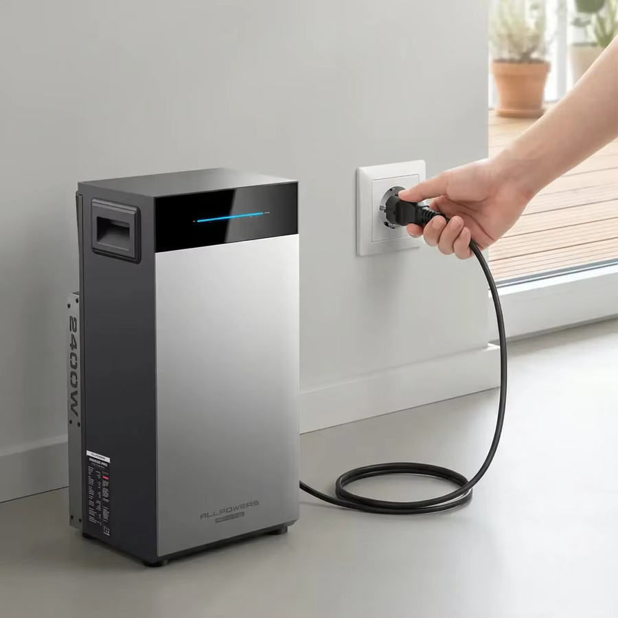 ALLPOWERS BS2500 PRO Balkon-Solarspeicher Hybrid-Solaranlage 2,6kWh 2400W mit LiFePO4-Batterie in Grau - Bild 3