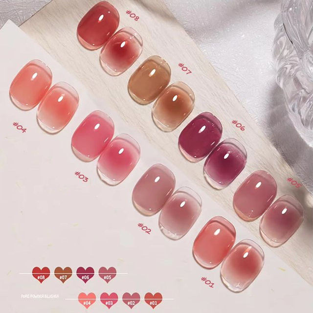 MISS SHAKA Pure Desire Blush Jelly Gel Nagellack, Nude, Glänzend - Bild 1