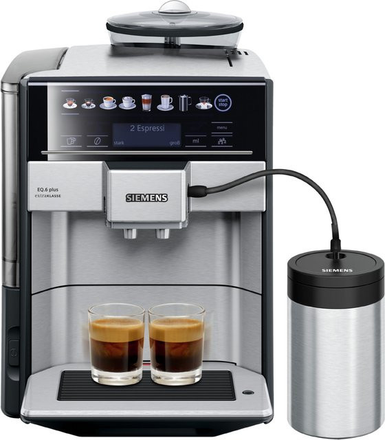 Siemens EQ6 plus extraClass TE657F03DE Kaffeevollautomat in Edelstahl - Bild 1