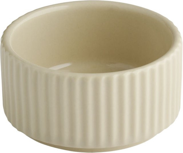 APS Schale THE GRID aus Porzellan, beige, 6er Pack, Durchmesser: 7,5 cm, Höhe: 4 cm, 70 ml - Bild 1