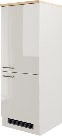 Flex-Well Küchen-Geräteschrank Lund in Lichtgrau glänzend, B/T/H: 160,6 x 60 x 60 cm - Bild 1