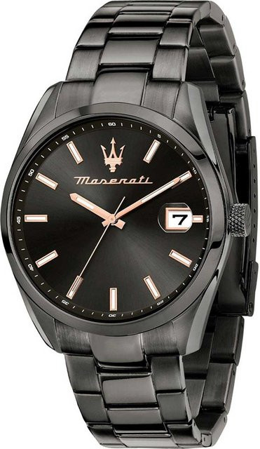 Maserati Herrenuhr Attrazione, Quarz, Edelstahl, 43 mm, Grau - Bild 1