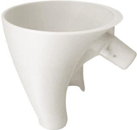 KitchenAid Easy-Pour Trichteraufsatz für 5qt Schüssel in Weiß mit 30 Grad abgewinkeltem Ausguss zur Vermeidung von Verschütten - Bild 1