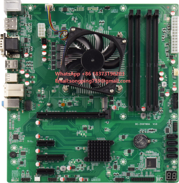 Zhaoxin KX-U6780A Embedded Motherboard mit 8C/8T, 4K 60Hz, DDR4, M.2 NVMe und 4 SATA im ATX Formfaktor für Industriesteuerung - Bild 1