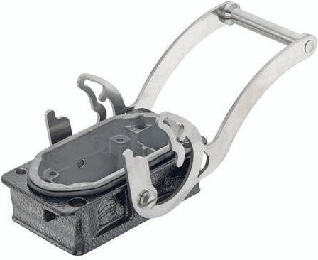 HARTING Anbaugehäuse 09 40 506 0381 09405060381 aus Aluminium in Grau - Bild 1