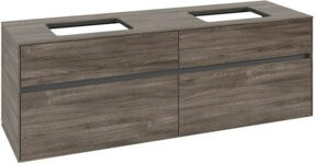 V&B Waschtischunterschrank Collaro für 2 Waschbecken in Stone Oak, B/H/T: 160 x 54,8 x 50 cm - Bild 1