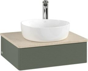 Villeroy & Boch Waschtischunterschrank Antao mit Frontstruktur in Lackoptik, B/T/H: 60 x 50 x 19 cm - Bild 1
