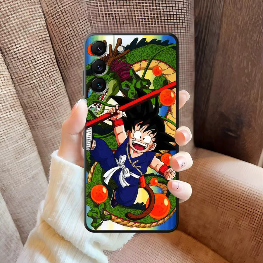 Schutzhülle im Retro Dragon Ball Goku Design für Samsung Galaxy Modelle, Schwarz, weiches Material - Bild 6