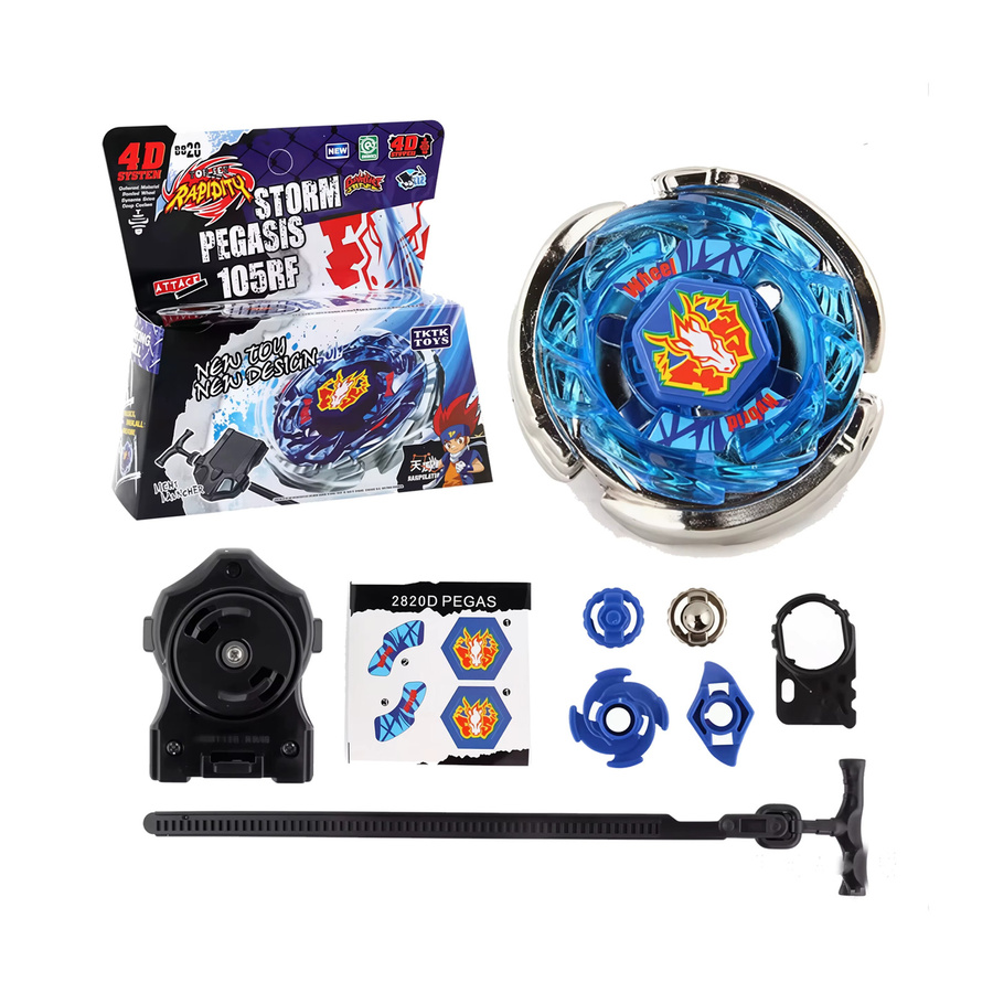 LDCX 4D Metal Fusion Battle Set, Kreisel und Launcher, Metall, ab 3 Jahre - Bild 2
