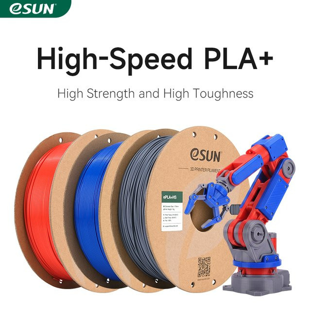 ESUN High Speed PLA+ 3D-Drucker-Filament, 1,75 mm, 1 kg, Blau/Mehrfarbig - Bild 1