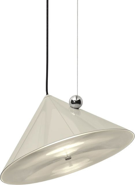 Tom Dixon Pose Large LED-Pendelleuchte in Kittgrau und Silber aus Metall - Bild 1