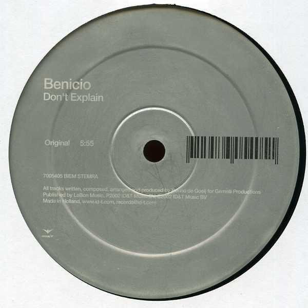Benicio - Don't Explain 12-Zoll Vinyl LP von ID&T, Electronic, Grau, Gebraucht - Bild 1