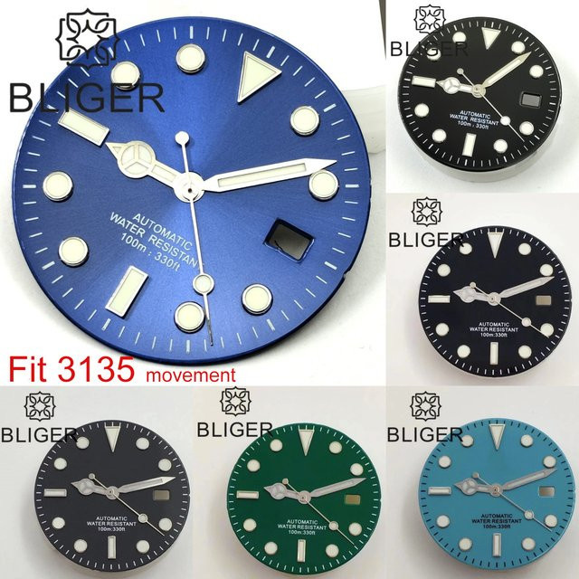 BLIGER Armbanduhr, 29 mm, 3135 Uhrwerk, blaues Zifferblatt, Unisex - Bild 1