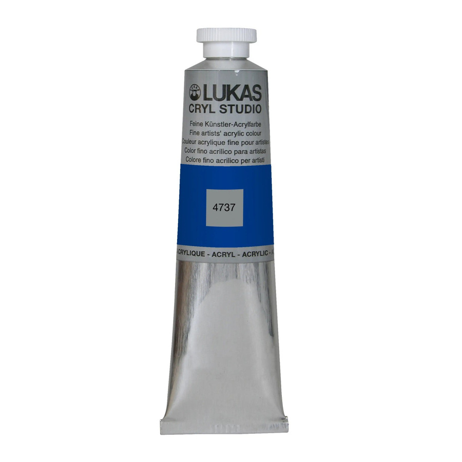 Lukas Cryl Studio Acrylfarbe Ultramarinblau in der Aluminiumtube 75ml - Bild 2