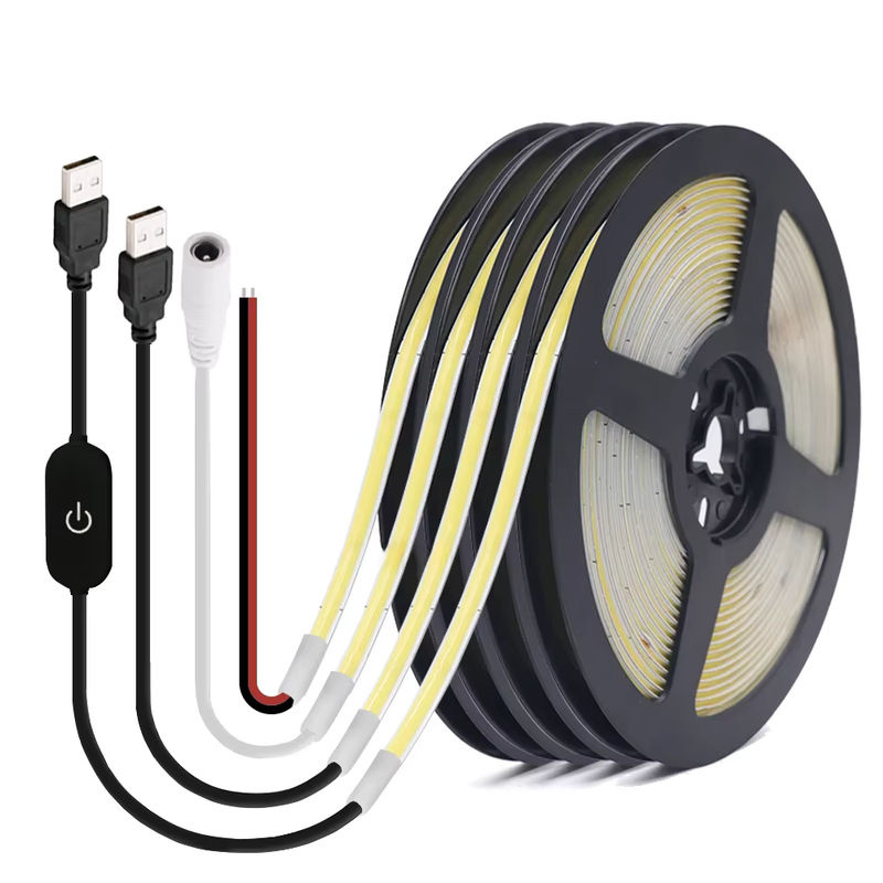 XUNATA COB-LED-Streifen USB dimmbar RGB Multicolour und Weiß linearer Lichtstreifen 5V - Bild 7