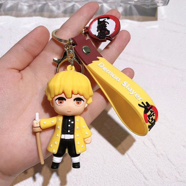 YIRAN Jewelry Schlüsselanhänger, PVC, Silikon, Cartoon-Puppe, Unisex, yellow - Bild 1