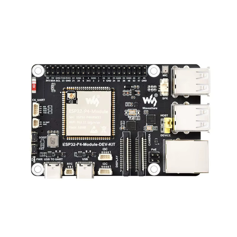 Spotpear ESP32-P4 Modulserie Dev-Kit mit Wi-Fi und Ethernet/LAN in Schwarz - Bild 2