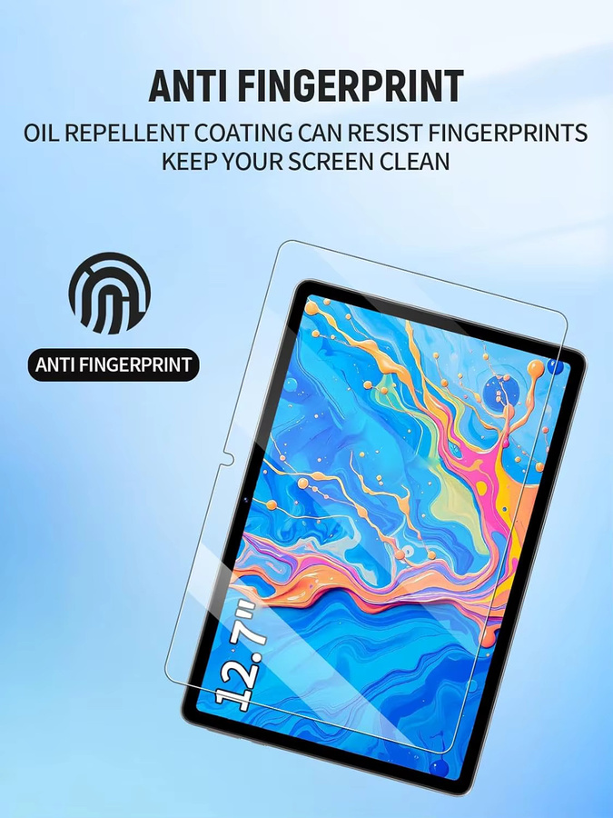 2er-Pack Teclast Artpad Pro 12,7 Zoll Displayschutzfolie aus 9H gehärtetem Glas, transparent und kratzfest - Bild 5