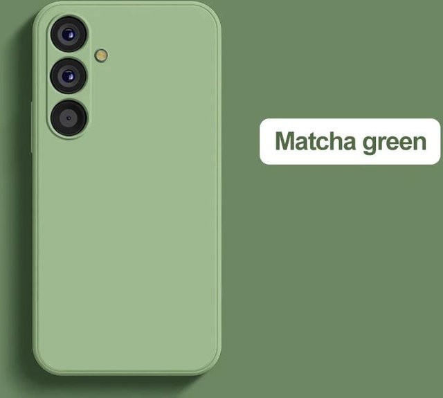 Stoßfeste Flüssigsilikon-Schutzhülle für Samsung Galaxy A73 5G, A54, A53, A52S, A13, A23, A33, A72, S23 FE, S24 Ultra Plus in Grün - Bild 1
