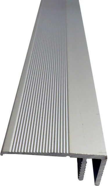 Döllken Profiles Treppenwinkelprofil Clip-System in Silber, B: 32 mm, H: 12,5 mm, L: 1000 mm - Bild 1