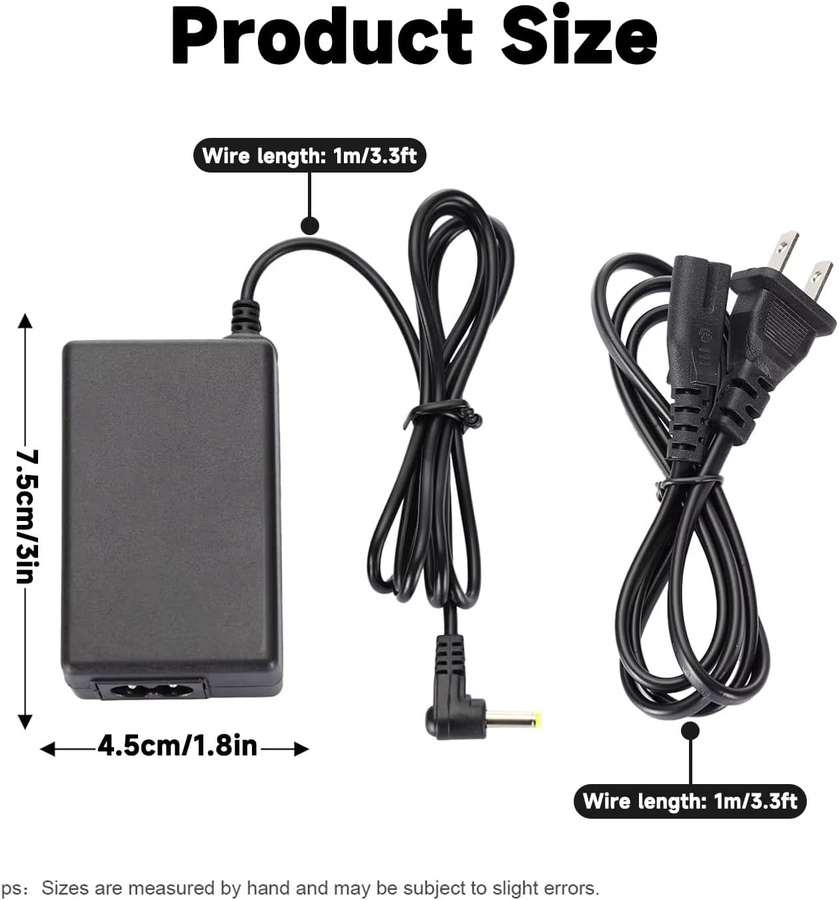 Sony AC-Ladegerät-Adapter für PlayStation PSP 1000 2000 3000 Serie, Schwarz - Bild 2