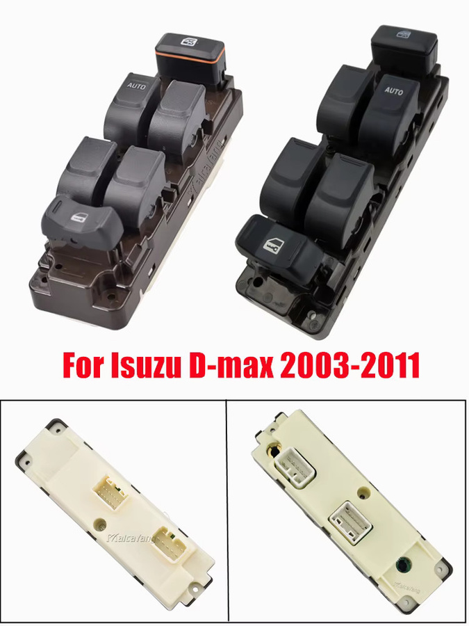 Malcayang Schalter für elektrische Fensterheber für Isuzu D-Max, Schwarz, 897400382D - Bild 5