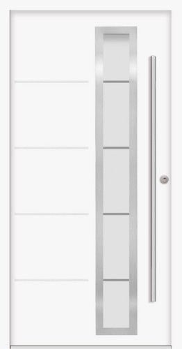 Splendoor Sicherheitshaustür SPLIT Prime RC2 aus Aluminium in Weiß mit Glaseinsatz, Höhe: 210,0 cm, Breite: 110,0 cm, Tiefe: 7,0 cm - Bild 1