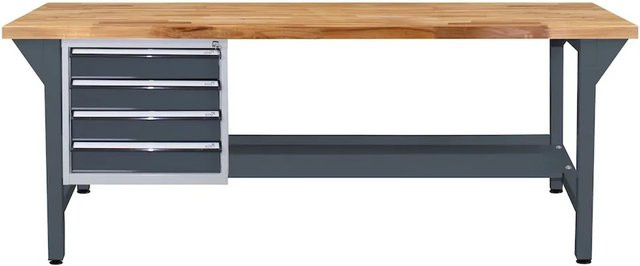 PROREGAL Werkbank Giant Rhino Plus mit 4 Schubladen in Anthrazitgrau, Traglast 500 kg, H x B x T: 84 x 200 x 70 cm - Bild 1
