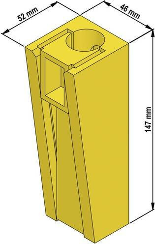 LAPP Rundkabelkeilklemmen RKK 06 Kabelclip gelb aus Kunststoff - Bild 1