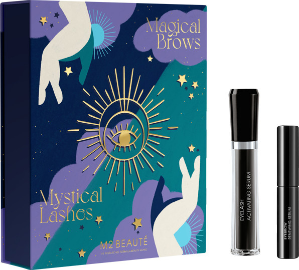 M2Beauté Mystical Eyes Bundle Eyelash Activating Serum 4ml + Eyebrow Renewing Serum 2ml, Serum für Augen, Biotin, Hyaluronsäure - Bild 1