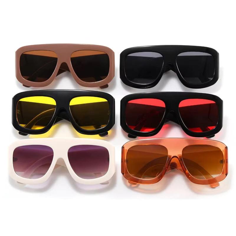 JNPCXI Sonnenbrille, quadratisch, Vollrand, Kunststoff, Schwarz, Unisex - Bild 3