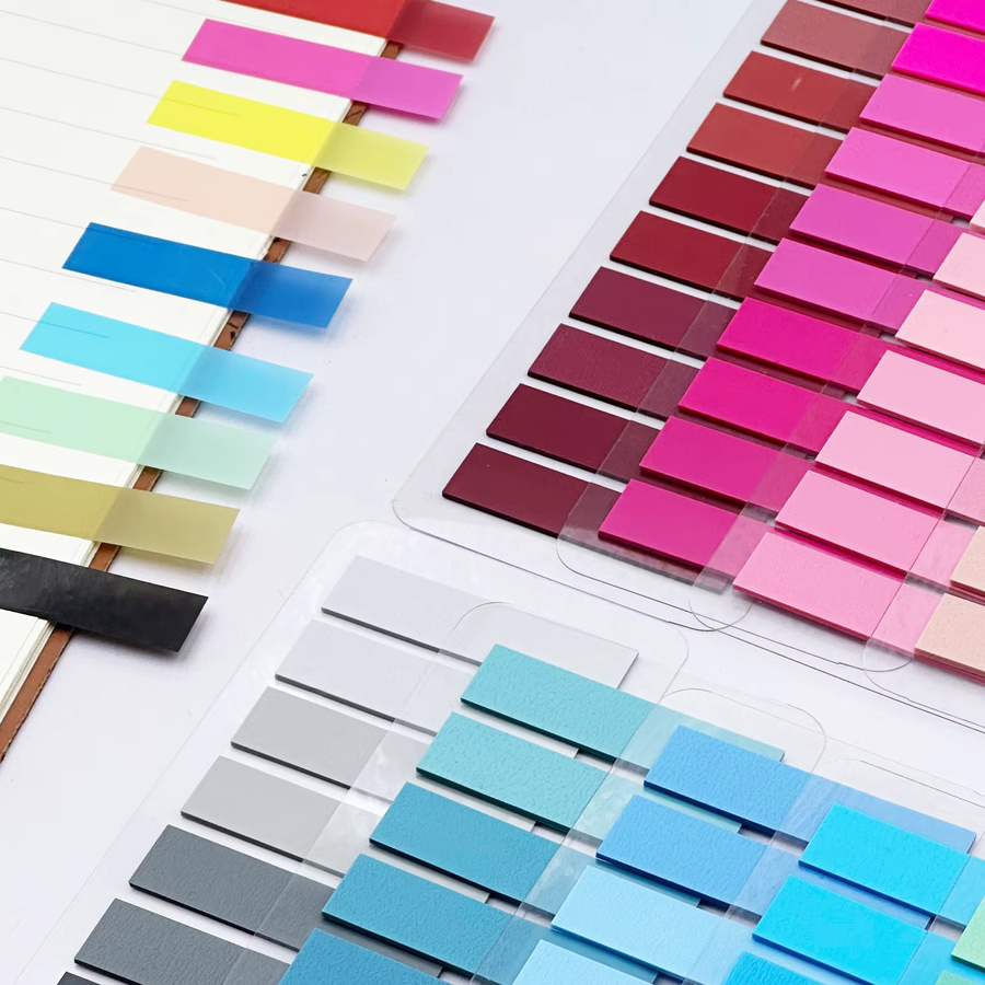 KindFuny 200 Stück Transparente Index Tabs in Multicolour, Fluoreszierende Haftnotiz-Flaggen für Schule und Büro - Bild 2