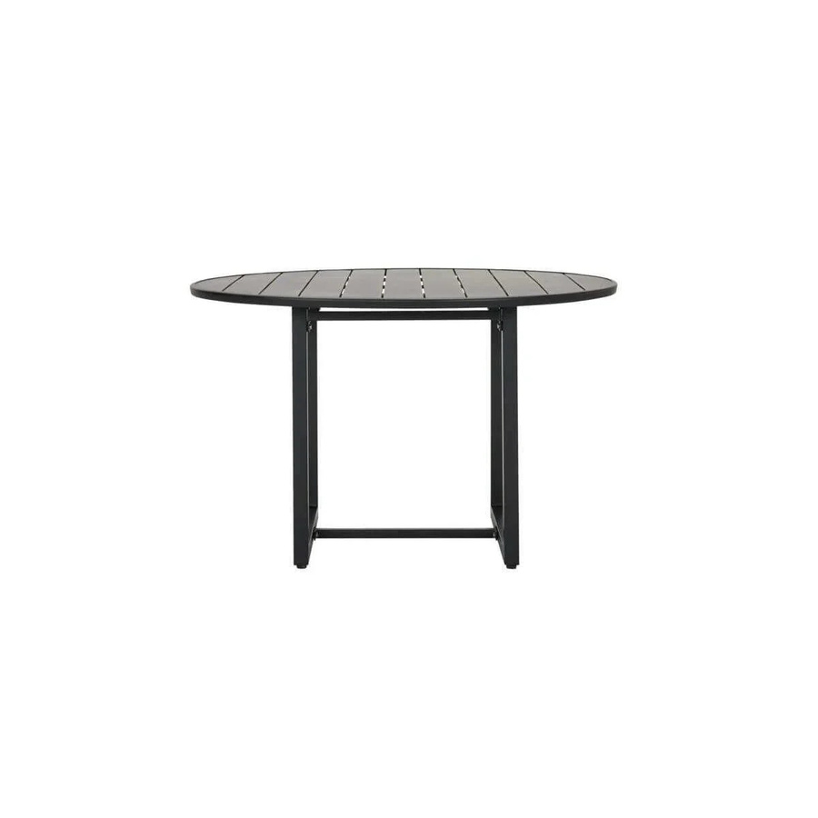 House Doctor Gartentisch Helo rund in Schwarz matt Durchmesser: 120 cm - Bild 1