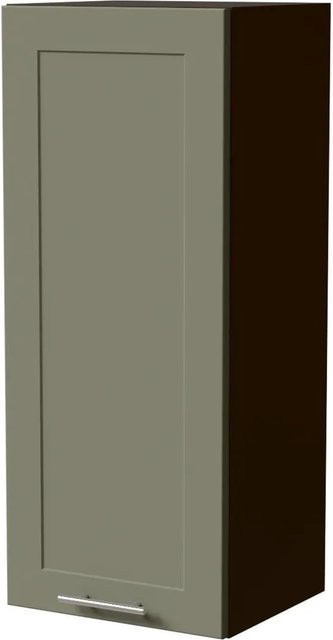 Feldmann-Wohnen Hängeschrank Oslo W4 in Lava und Reed Green Matt mit Rahmenoptik, B/T/H: 40 x 32,5 x 96 cm - Bild 1