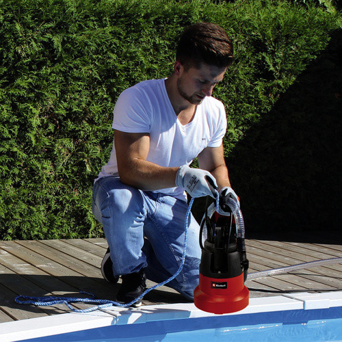 Einhell Tauchpumpe GC-SP 3580 LL in Schwarz-Rot mit 8000 l/h Förderleistung und 7,5 m Förderhöhe - Bild 6