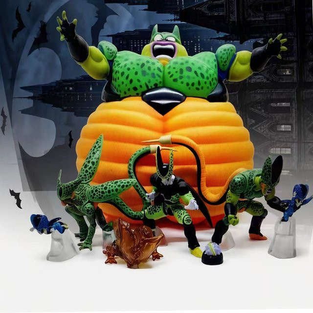 Bandai Dragon Ball Z Cell Familie Figuren, 7-teiliges Set, Actionfiguren - Bild 1