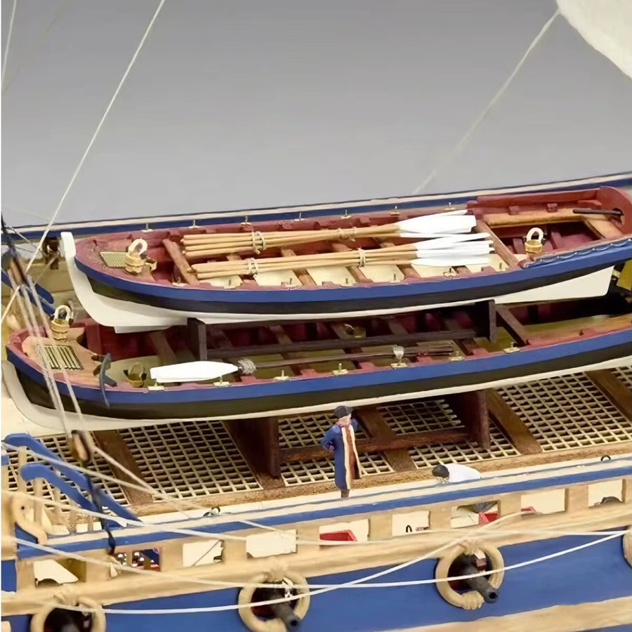 AT 99 MODEL Simulation Soleil Royal Sailboat, Montagemodell, 1/72, Metall - Bild 3