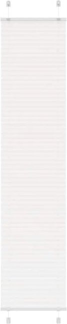 vidaXL Plissee Weiß semi-transparent aus Polyester B: 50 cm, H: 200 cm - Bild 1