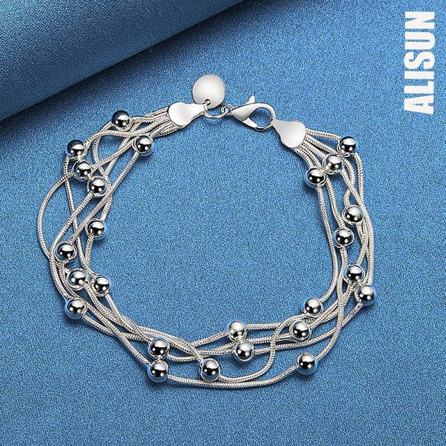ALISUN Armband 925 Silber, Perle, Damen, 20 cm - Bild 1