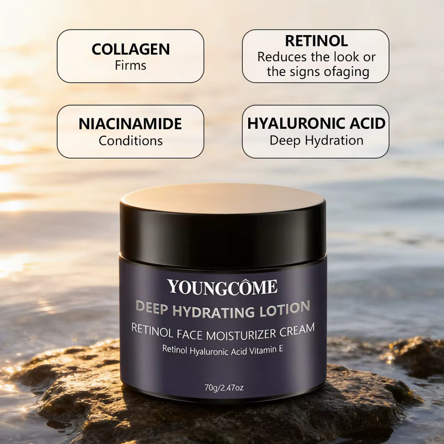 YOUNGCOME Gesichtscreme mit Retinol und Hyaluronsäure, Unisex - Bild 4