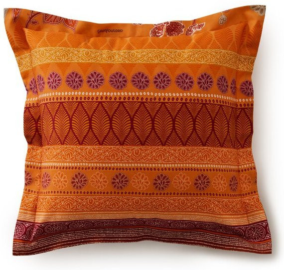 Bassetti Kissenbezug Varigotti aus Baumwolle in Orange, B/T/H: 40 x 40 x 40 cm - Bild 1